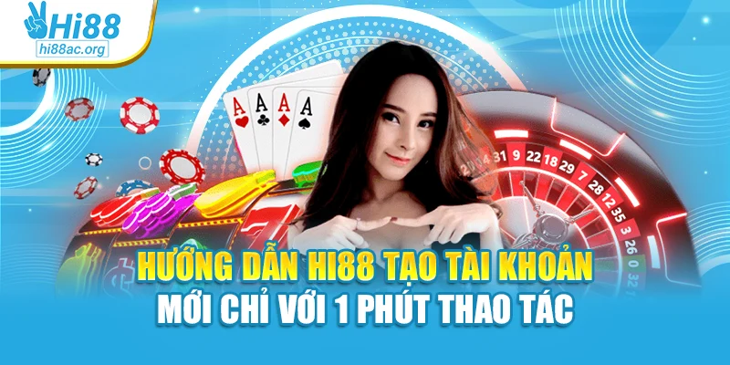 Hướng dẫn Hi88 tạo tài khoản mới chỉ với 1 phút thao tác